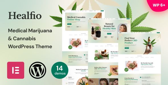 Healfio - Medical Marijuana & Cannabis WordPress Theme 1 Healfio Medical Marijuana & Cannabis WordPress Theme