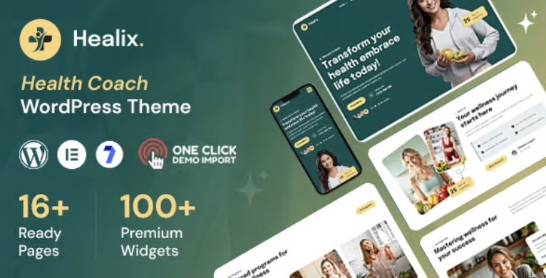 Healix - Health Coach WordPress Theme 1 Healix - Health Coach WordPress Theme
