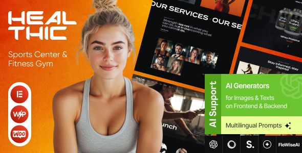 Healthic - Sports Center & Fitness Gym WordPress Theme 1 Healthic - Sports Center & Fitness Gym WordPress Theme