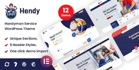 Hendy – Handyman Service WordPress Theme 1 Hendy Handyman Service WordPress Theme