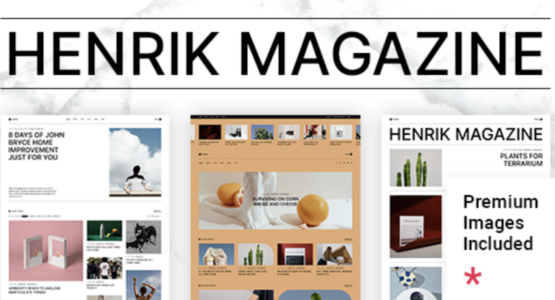 Henrik - Creative Magazine WordPress Theme