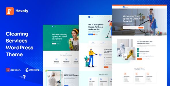 Hexafy – Cleaning company WordPress Theme 1 Hexafy – Cleaning company WordPress Theme