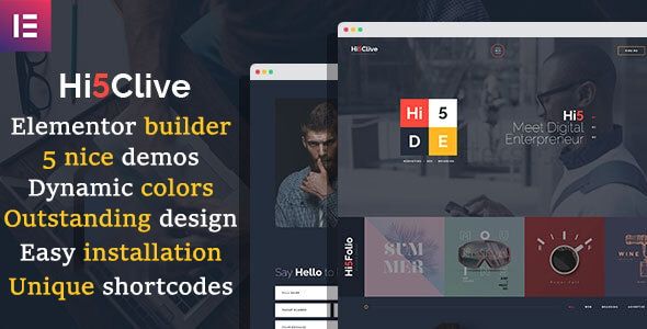 Hi5Clive – Digital Marketing Entrepreneur WordPress Theme 1 Hi5 Clive WordPress Theme