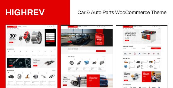 HighRev - Car & Auto Parts WooCommerce WordPress Theme 1 High Rev Car & Auto Parts WooCommerce WordPress Theme