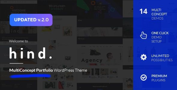 Hind - Multi-Concept Portfolio & Photography WordPress Theme 1 Hind - Multi-Concept Portfolio & Photography WordPress Theme