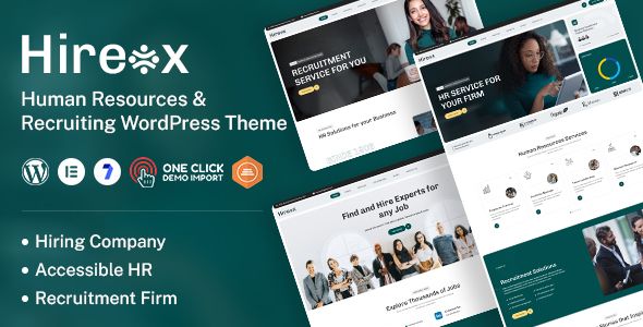 Hireox – Human Resources Recruiting WordPress Theme 1 Hireox – Human Resources Recruiting WordPress Theme