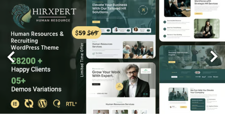 Hirxpert - Human Resources & Recruiting WordPress Theme 1 Hirxpert Human Resources & Recruiting WordPress Theme