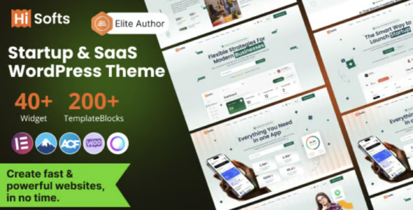 Hisofts Startup & SaaS WordPress Theme