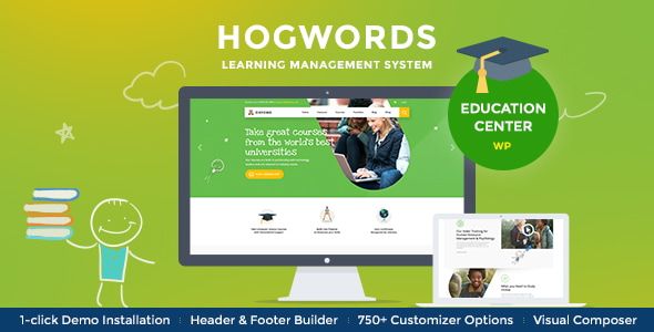 Hogwords | School University Education Center WordPress Theme 1 Hogwords Learning Management System WordPress Theme