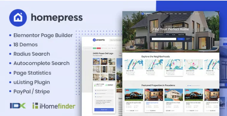 HomePress Pro – Real Estate WordPress Theme 1 Home Press Pro – Real Estate WordPress Theme