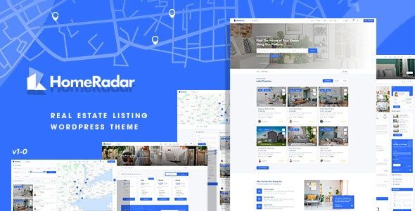 HomeRadar - Real Estate WordPress Theme 1 Home Radar Real Estate WordPress Theme