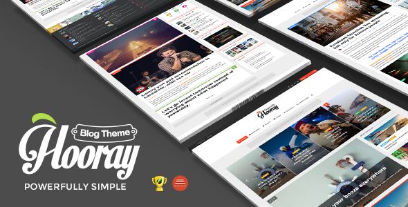 Hooray — Blog WordPress theme for Professional Writers 1 Hooray Blog WordPress theme