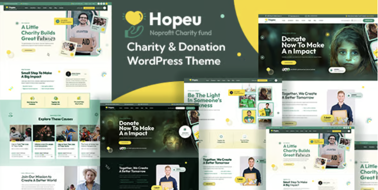 Hopeu – Charity & Donation WordPress Theme 1 Hopeu – Charity & Donation WordPress Theme