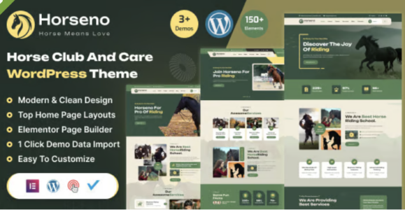 Horseno Horse Club & Riding Sports WordPress Theme