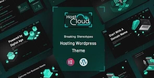 HostCloud | WHMCS Hosting Cloud Tech WordPress theme. 1 Host Cloud WordPress theme