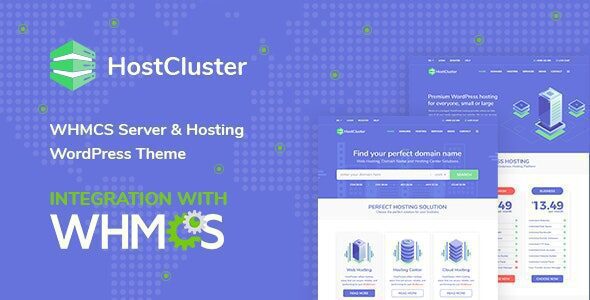 HostCluster - WHMCS Hosting WordPress Theme 1 HostCluster WHMCS Server & Hosting WordPress Theme