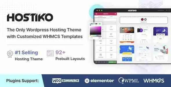 Hostiko - Hosting WordPress & WHMCS Theme 1 Hostiko WordPress Hosting Theme