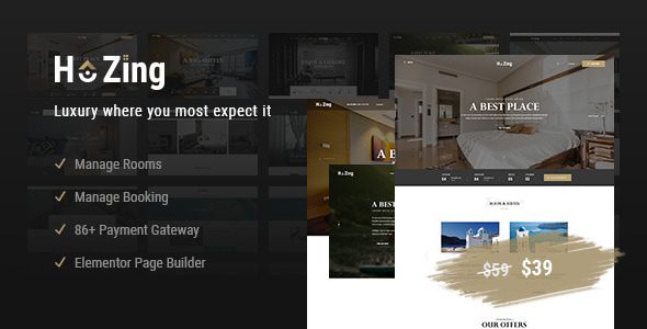 Hozing - Hotel Booking WordPress Theme 1 Hozing - Hotel Booking WordPress Theme