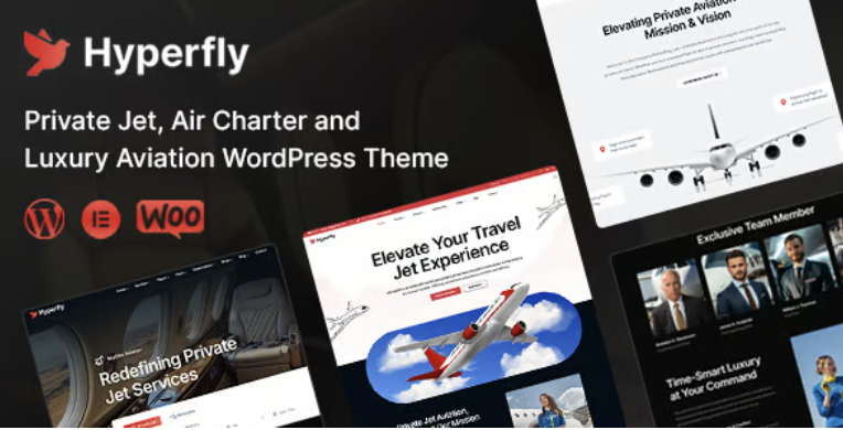 HyperFly - Private Jet Charter & Aviation WordPress Theme 1 Hyper Fly Private Jet Charter & Aviation WordPress Theme