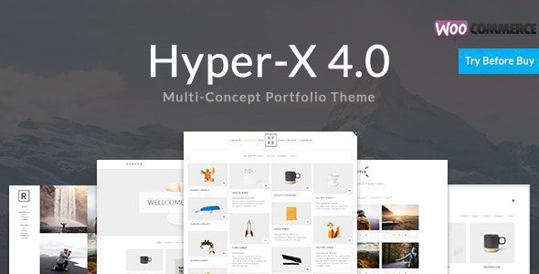 HyperX - Responsive Wordpress Portfolio Theme 1 Hyper X 4.0 Multi-Concept Portfolio Theme