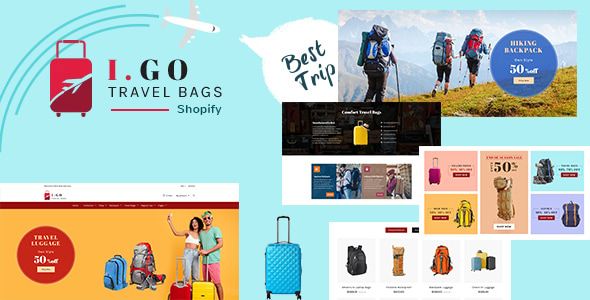 Igo | Travel Bag Shop Shopify Theme 1 Igo Travel Bags Shopify Theme
