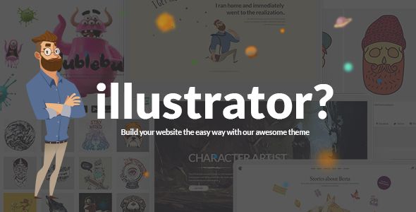Illustrator – Illustration Artist Portfolio 1 Illustrator – Illustration Artist Portfolio WordPress Theme