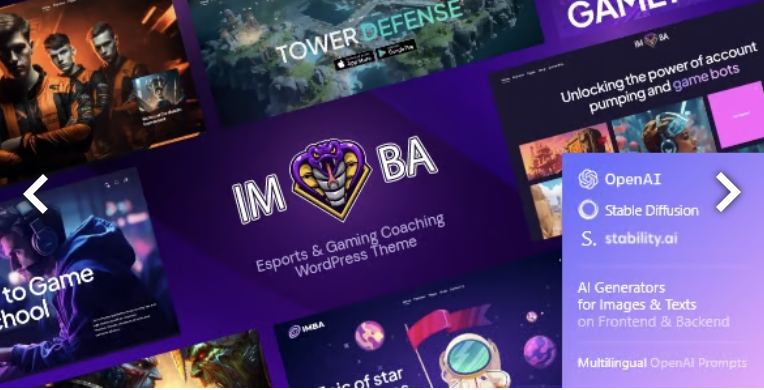Imba — Esports & Gaming Cyber WordPress Theme 1 Imba — Esports & Gaming Cyber WordPress Theme