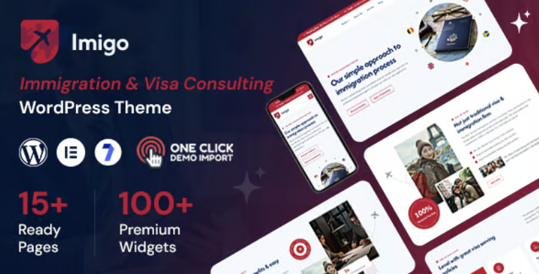 Imigo - Immigration and Visa Consulting WordPress Theme 1 Imigo Immigration and Visa Consulting WordPress Theme