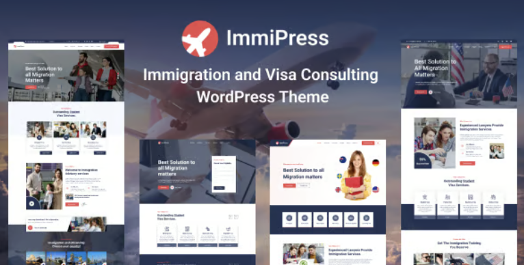 ImmiPress - Immigration and Visa Consulting WordPress Theme 1 ImmiPress Immigration and Visa Consulting WordPress Theme