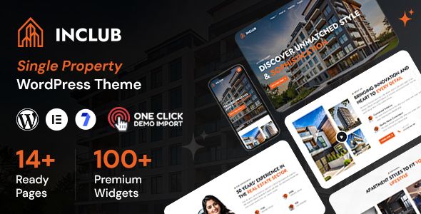 Inclub - Single Property WordPress Theme 1 Inclub Single Property WordPress Theme