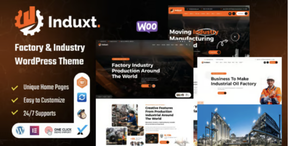 Induxt Factory & Industry WordPress Theme