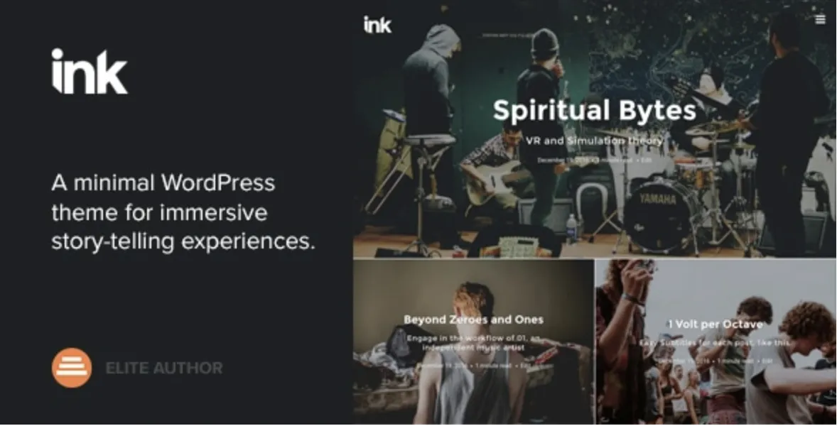 Ink Pro — A WordPress Blogging theme to tell Stories 1 Ink Pro WordPress Blogging Theme