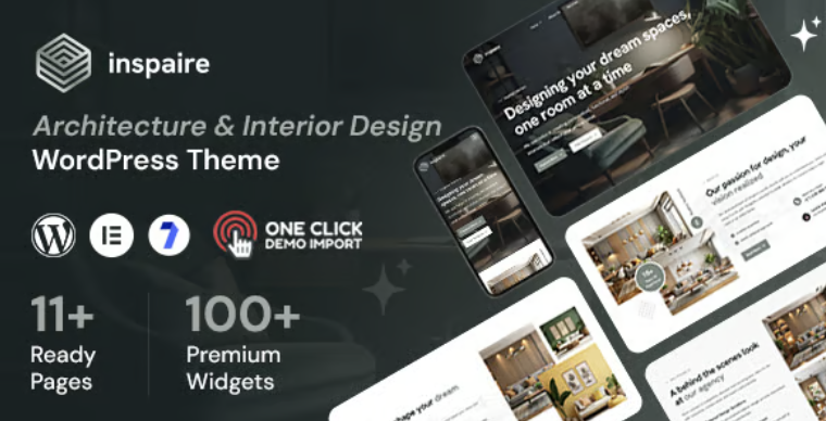 Inspaire - Interior WordPress Theme 1 Inspire Architecture & Interior Design WordPress Theme