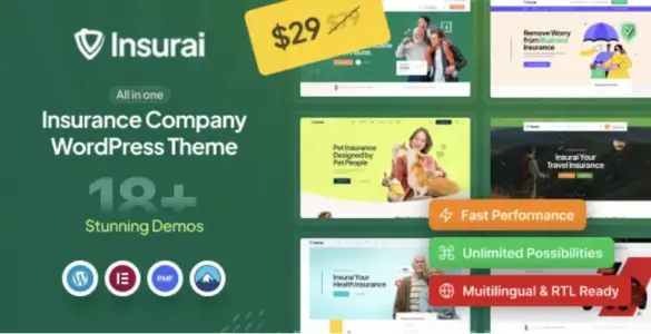 Insurai Pro WordPress Theme