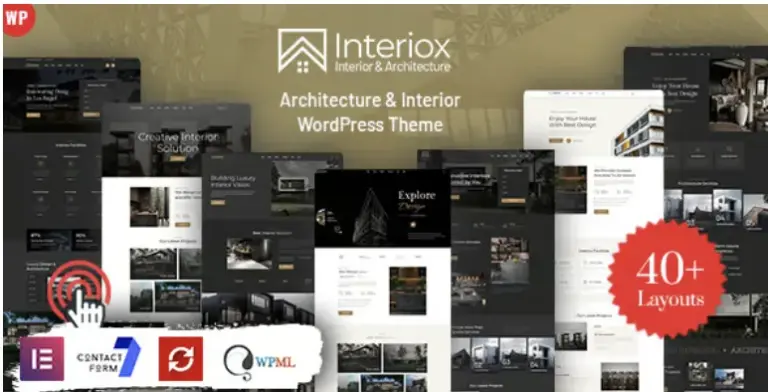 Interiox Pro Architecture & Interior WordPress Theme