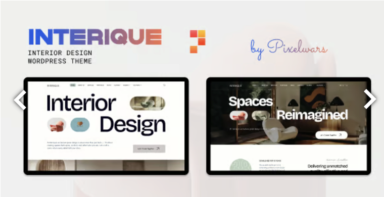 Interique | Interior Design WordPress Theme 1 Interique WordPress Theme
