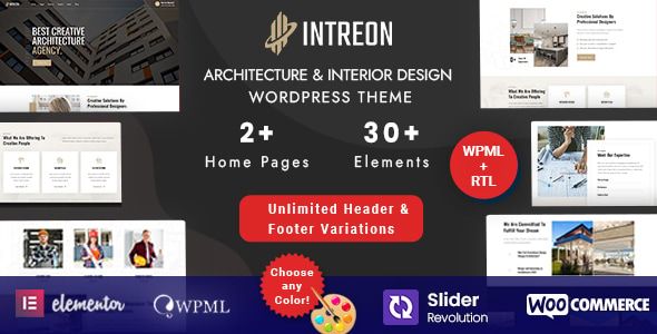 Intreon – Architecture & Interior Design 1 Intreon Architecture & Interior Design WordPress Theme