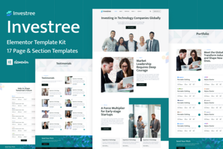 Investree Venture Capital & Angel Investor Elementor Pro Template Kit
