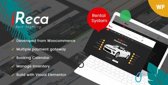 Ireca – Car Rental Boat, Bike, Vehicle, Calendar WordPress Theme 1.6.0 1 Ireca – Car Rental Boat, Bike, Vehicle, Calendar WordPress Theme