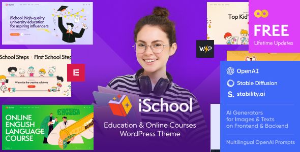 iSchool - Teaching & Online Tutoring School WordPress Theme 1 i School - Teaching & Online Tutoring School WordPress Theme