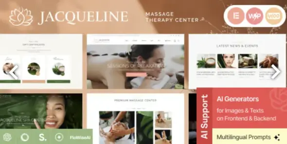 Jacqueline Pro Spa & Massage Salon WordPress Theme