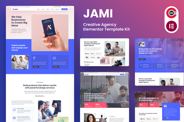 Jami Creative Agency Elementor Template Kit