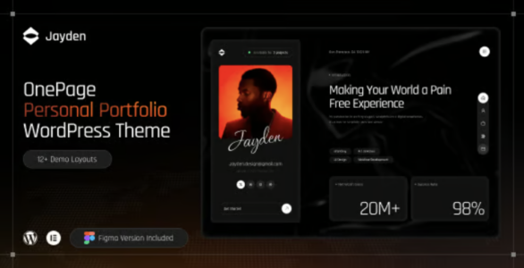 Jayden | Personal Portfolio WordPress Theme