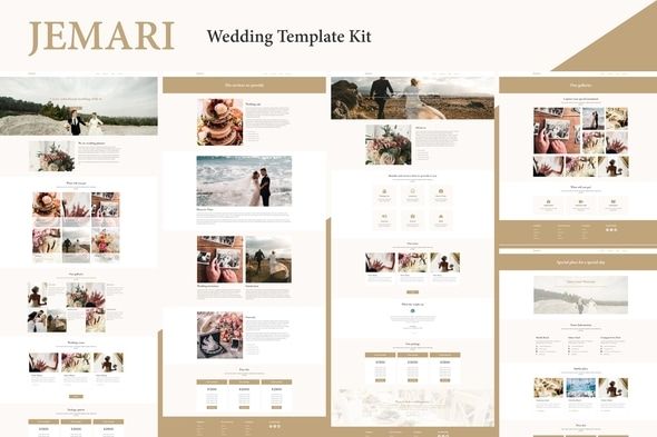 Jemari Wedding Elementor Template Kit