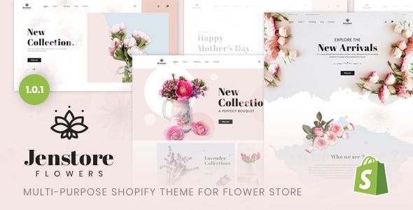 JenStore | Multi-Purpose Shopify Theme for Flower Store 1 Jen Store WordPress Theme