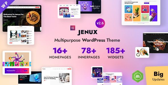 Jenux – Responsive Multipurpose Elementor WordPress Theme 1 Jenux Responsive Multipurpose WordPress Theme