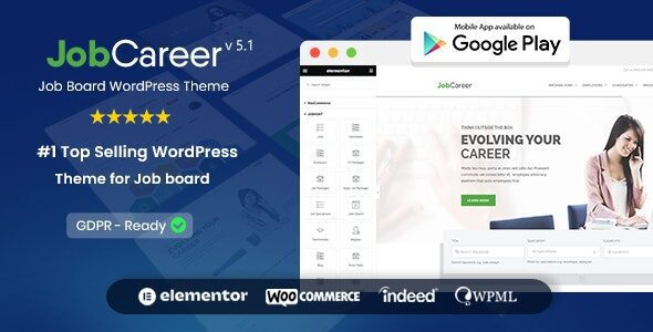 JobCareer | Job Board Responsive WordPress Theme 1 Job Career v5.1 WordPress Theme