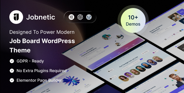 Jobnetic – Job Board & Career Portal WordPress Theme 1 Jobnetic – Job Board & Career Portal WordPress Theme