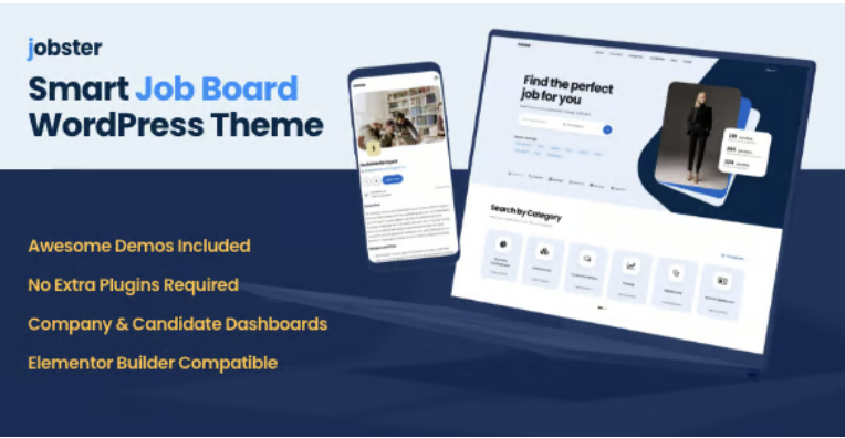 Jobster - Smart Job Board WordPress Theme 1 Jobster Smart Job Board WordPress Theme