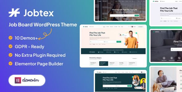 Jobtex – Job Board WordPress Theme 1 Jobtex Job Board WordPress Theme